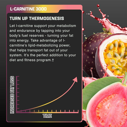 Nutrex Research Lipo-6 Defining Gel & L-Carnitine 3000 Passionfruit Guava | Stimulant-Free Workout Support | Fast-Absorbing Topical Gel + Liquid L-Carnitine