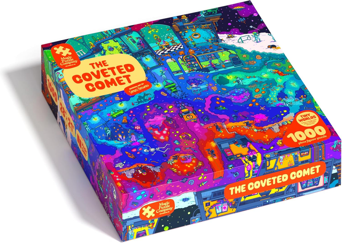 Magic Puzzle Company Series 5 Bundle • 3-Pack of 1000-Piece Jigsaw Puzzles | Includes The Drippy Trip, The Golden Goose & The Coveted Comet. Original handmade art. Mind-blowing magic ending. No dust.