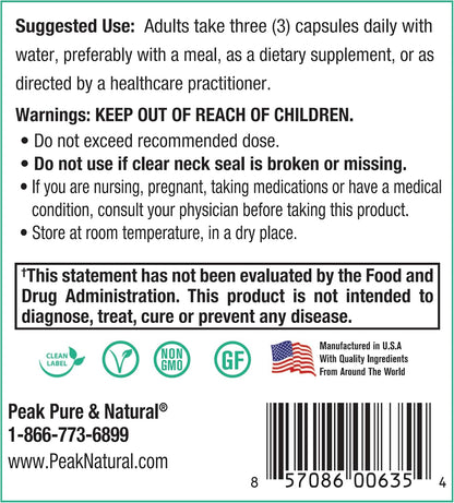Peak Prostate Support - Natural Prostate Supplements for Men with Saw Palmetto, Beta-Sitosterol, Lycopene and 7 Targeted Nutrients - Promotes Prostate Health and Urinary Tract Health (90 Capsules)