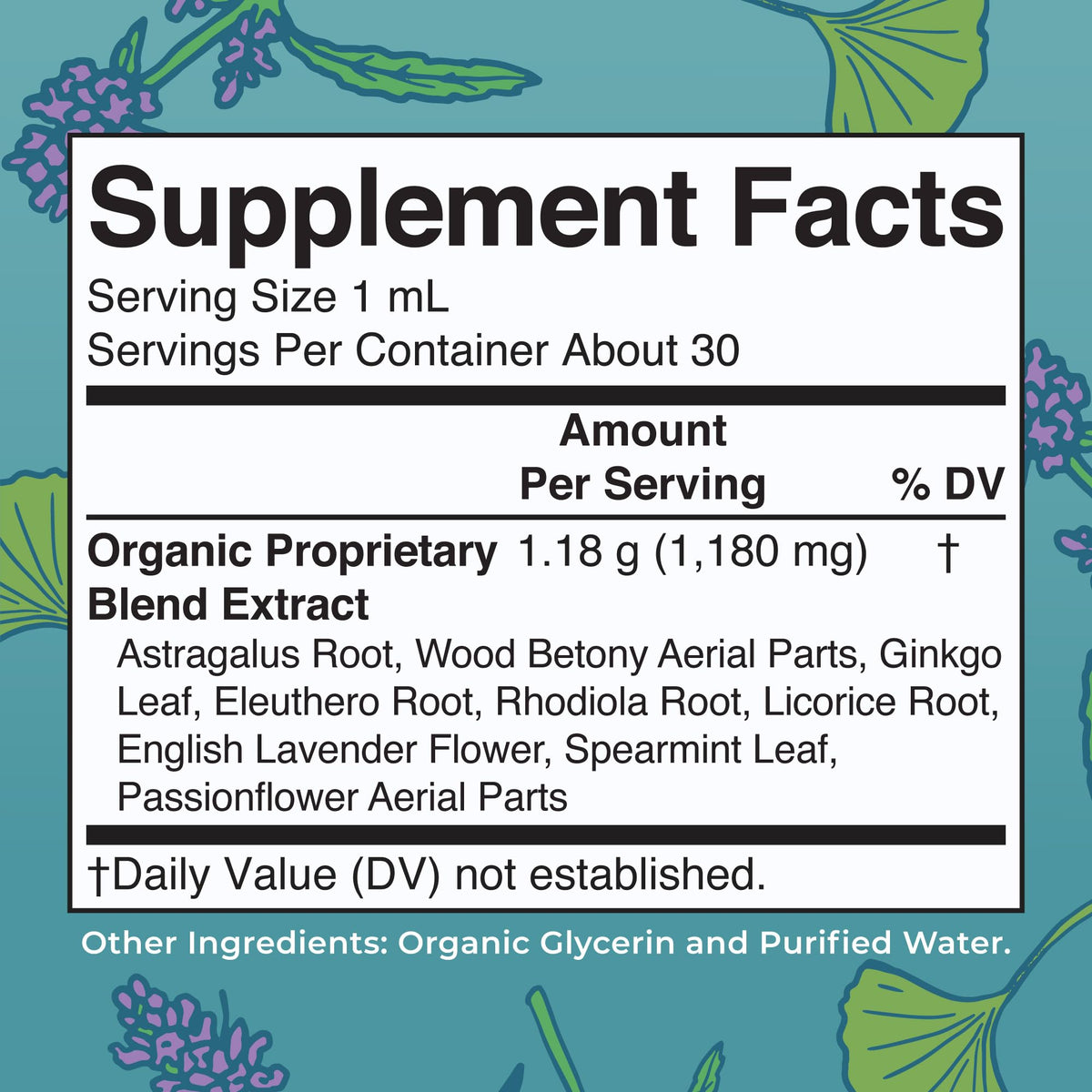 MARYRUTH'S Kids Focus & Attention Drops | USDA Organic Drops | Ginkgo Biloba | Rhodiola Root & Licorice Root | Adaptogenic | Calm | Vegan | Non-GMO | Gluten Free | 30 Servings
