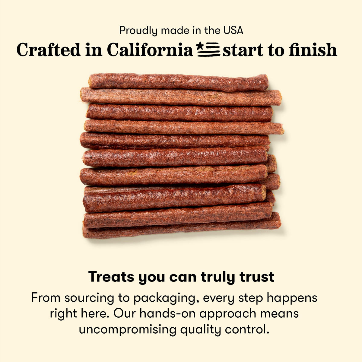Plato Meat Sticks Salmon Dog Treats, Air-Dried High-Protein Soft Chews with Omega Fish Oil (EPA & DHA), 10 oz