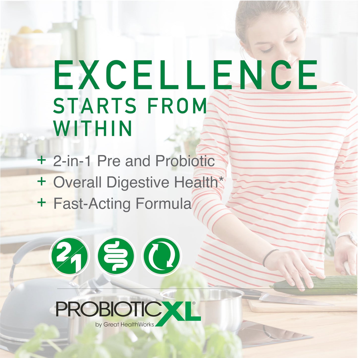 OmegaXL Powerful Joint and Muscle Support Supplement (60 Count) & Probiotic XL - PreforPro, DE111, Shelf Stable - Promote Healthy Gut Flora Growth (30 Veggie caps) OmegaXLBuy Supplements Australia