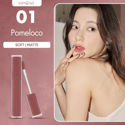 rom&nd OVEEER Shade Series Blur Fudge Tint | Silky Matte Lipstick for Velvety Smooth Lips | Long-Lasting Stain, Wrinkle Blurring, Moisturizing Formula | 16 Burnt Orange | Lip Stain Long Lasting Waterproof | Buildable Matte Blurred Finish | Hydrating Lip S