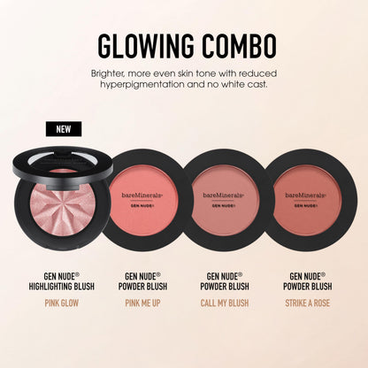 bareMinerals Gen Nude Powder Blush, Pink Me Up, Vegan, Cruelty-Free & Dermatologist-Tested