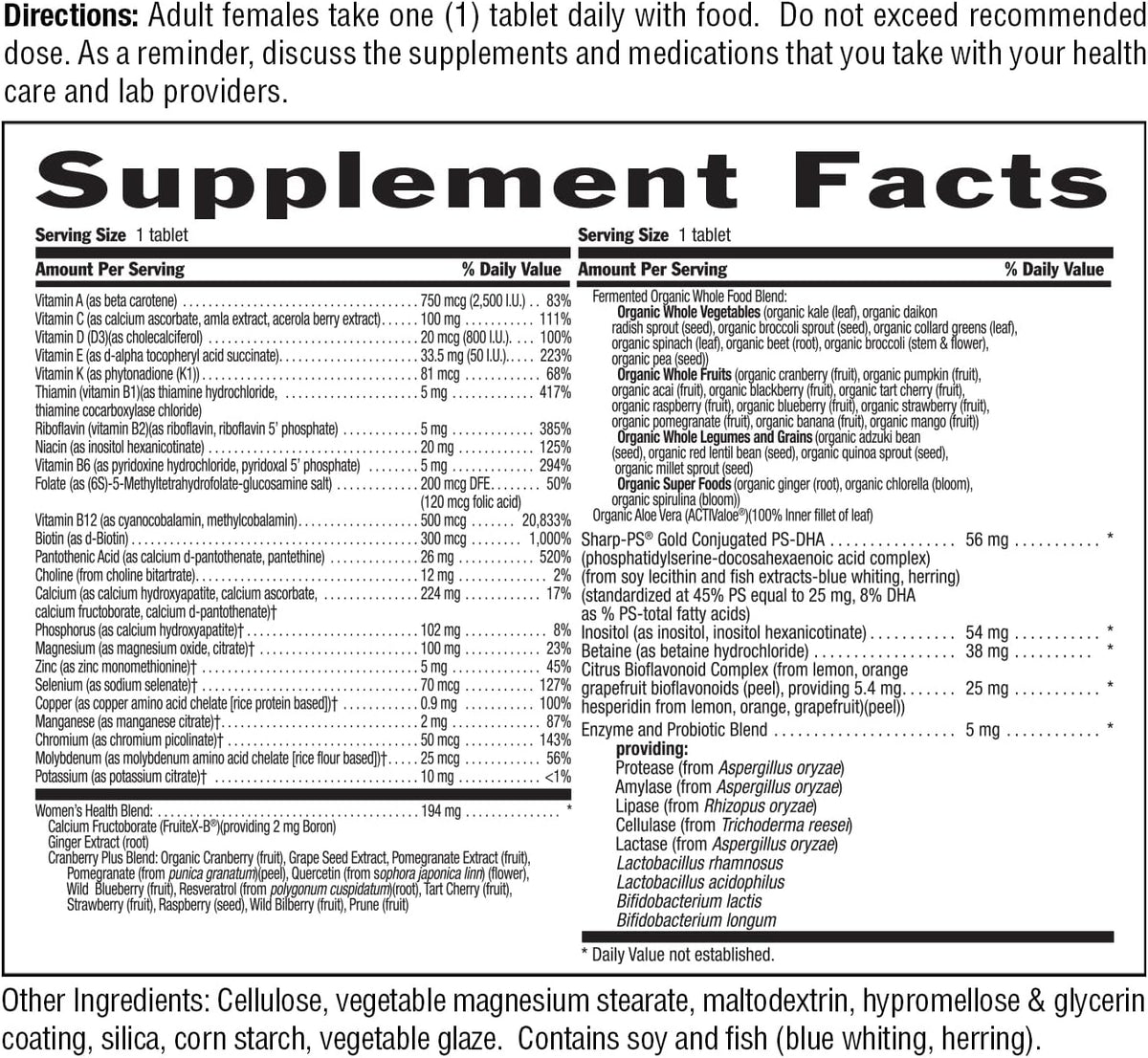 Country Life Core Daily-1 Women 50+ Multivitamin, 60 Tablets