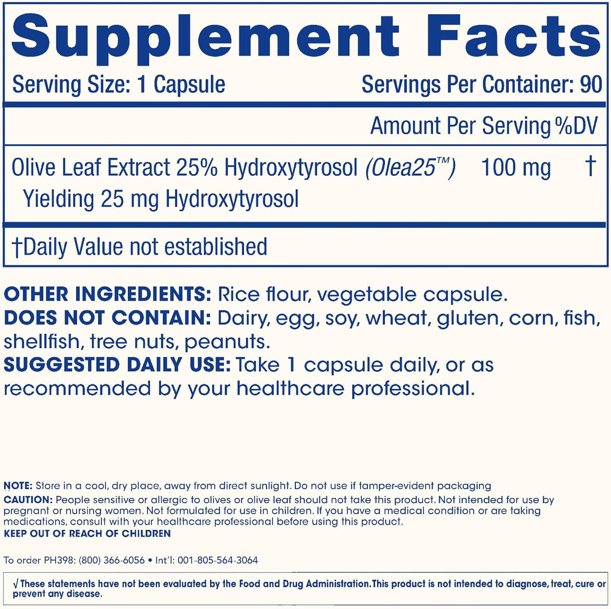 ProHealth Hydroxytyrosol Extreme - Hydroxytyrosol Supplement, Olive Leaf Extract (Olive Leaf Extract Organic) (90 Vegetarian Capsules) Gluten Free, Soy Free.