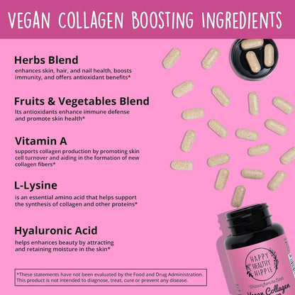 Go With The Flow Menopause Support & Vegan Collagen Builder Collagen Pills