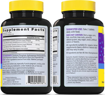 InnovixLabs Multi Probiotic & Curcumin Bundle Multi-Strain Probiotic (60 Time-Release Capsules) Turmeric Curcumin (100 Time-Release Tablets). Supports Gut and Immune Health. *