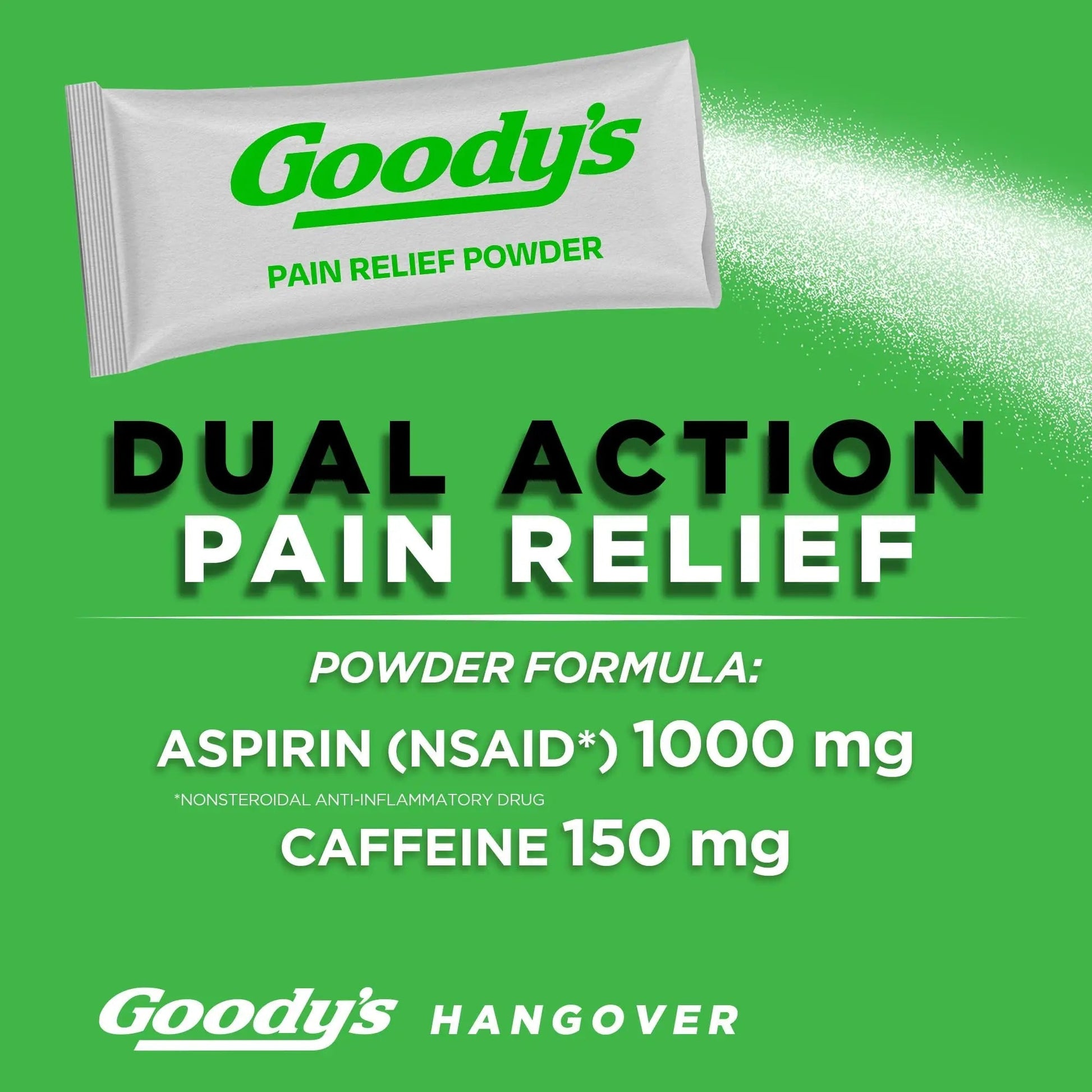 Goody's Hangover Relief Powder, Dual Action Fast Headache Pain Relief with Aspirin and Caffeine, Berry Citrus Flavor, 16 Count Goody'sBuy Supplements Australia