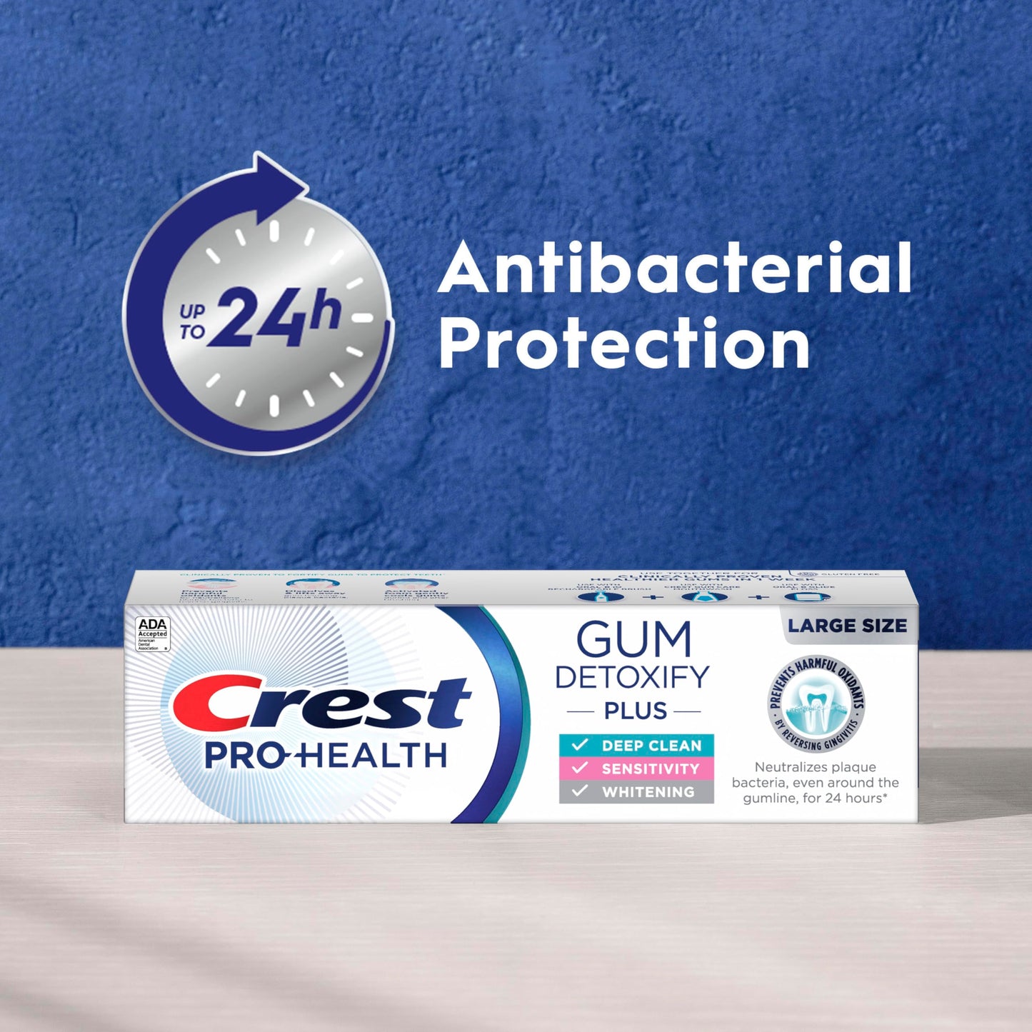 Crest Pro-Health Gum Detoxify Plus Toothpaste 4.5 oz Pack of 3 - Antibacterial Fluoride Toothpaste, Sensitivity Protection