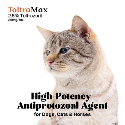 Toltrazuril 5.0% for Horses, Dogs, Cats, 60mL/2 Ounce, for Non-Food Chain Animals