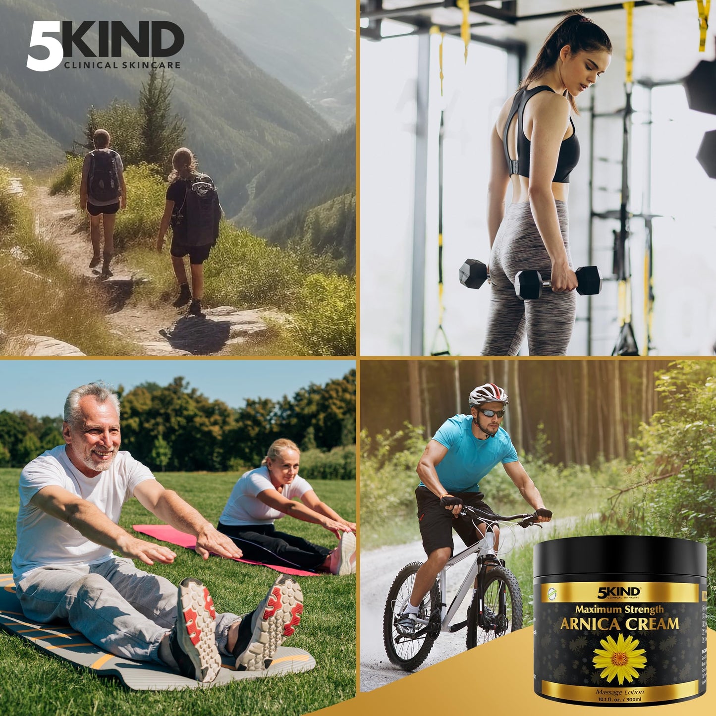 5kind Extra Strong Arnica Cream for Bruising and Swelling 10.1 Fl Oz - Arnica Bruise Cream Extra Strength Fast Healing Thin Skin - High Concentration Arnica Montana Extract for Bruises-Natural Formula 5kind clinical skincareBuy Supplements Australia