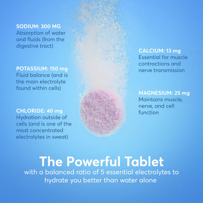 Nuun Sport Electrolyte Tablets with Magnesium, Calcium, Potassium, Chloride & Sodium, Gluten Free & Vegan, Mixed Flavors, 4 Pack (40 Servings Total)