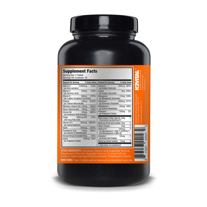 JYM Supplement Science Vita JYM Sports Multivitamin & Mineral Support, Vitamin A, C, B6, B12, E, K, Boron, Biotin, Potassium 60 Tablets