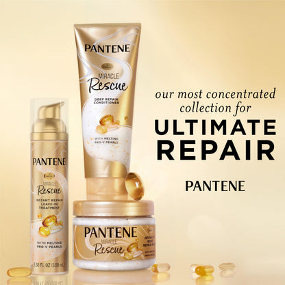 Pantene Miracle Rescue Hair Mask, Intensive Bond Repair with Melting Pro-V Pearls, Melts Away Damage, Builds Bonds, Strengthens Against Damage,