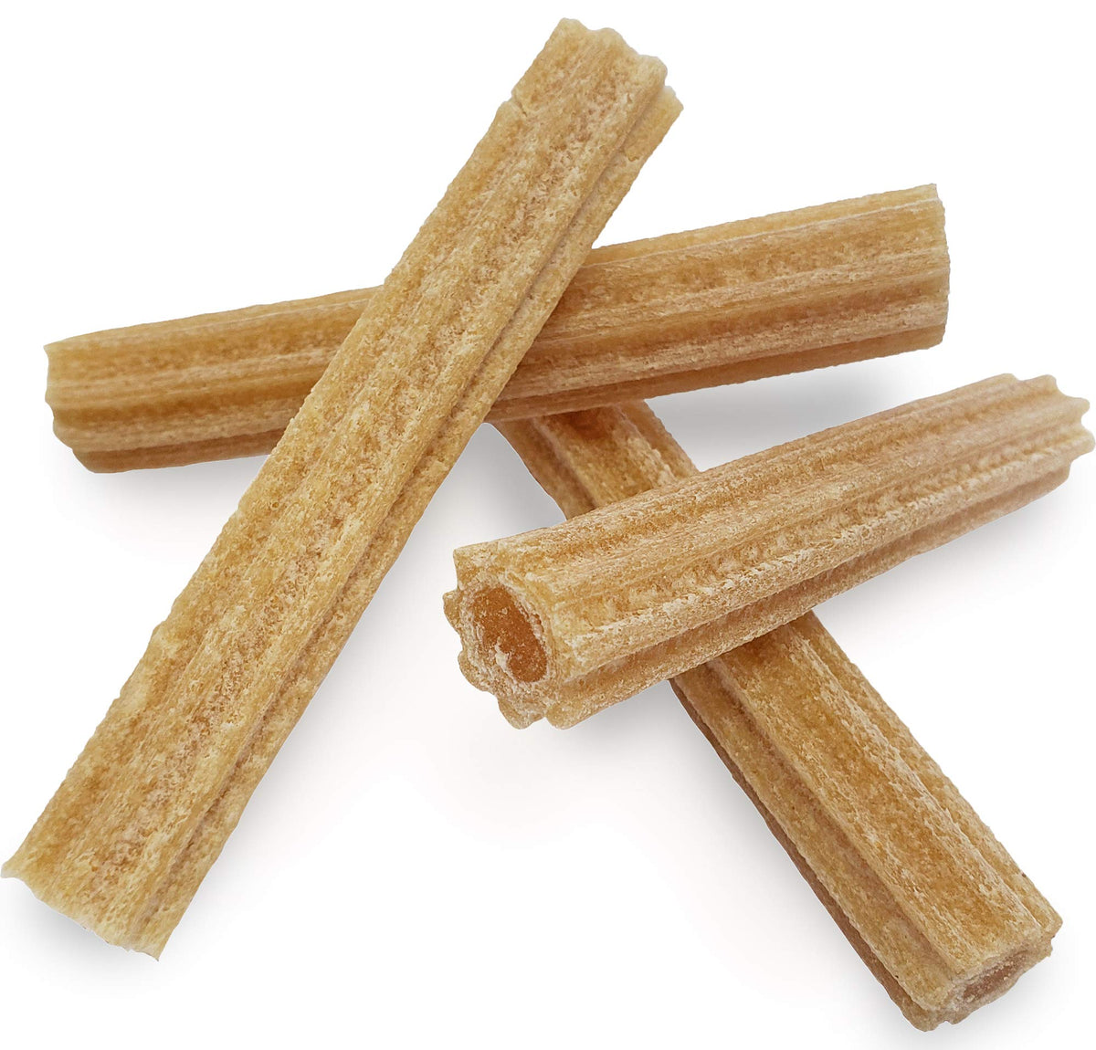Himalayan Dog Chew Churro, Soft Yak Cheese Treat, Peanut Butter, 4 Sticks | 100% Natural, Soft Density Dental Support, Gluten Free, Healthy Safe Dog Treats for All Breeds and Ages, Lactose & Grain Free
