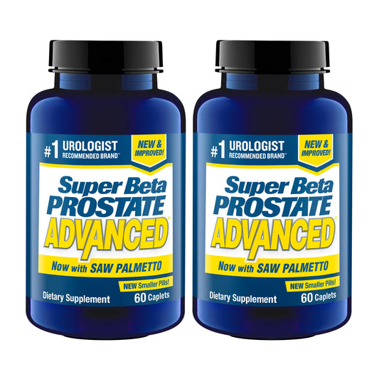SUPER BETA PROSTATE Advanced with Saw Palmetto - Prostate Health Supplements for Men, Bladder & Urinary Support with Beta-sitosterol, Reishi, Saw Palmetto, Vitamin D