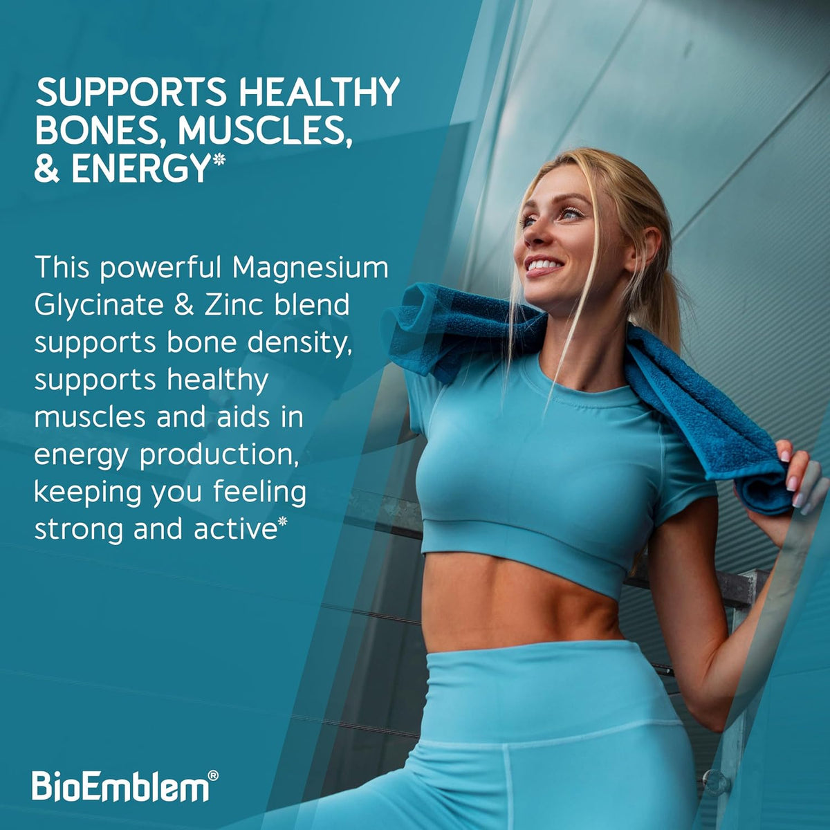 BioEmblem Magnesium Glycinate with Zinc and Vitamin B-Complex