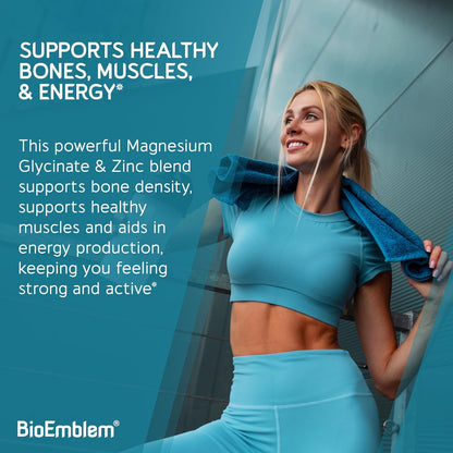 BioEmblem Magnesium Glycinate with Zinc and Vitamin B-Complex