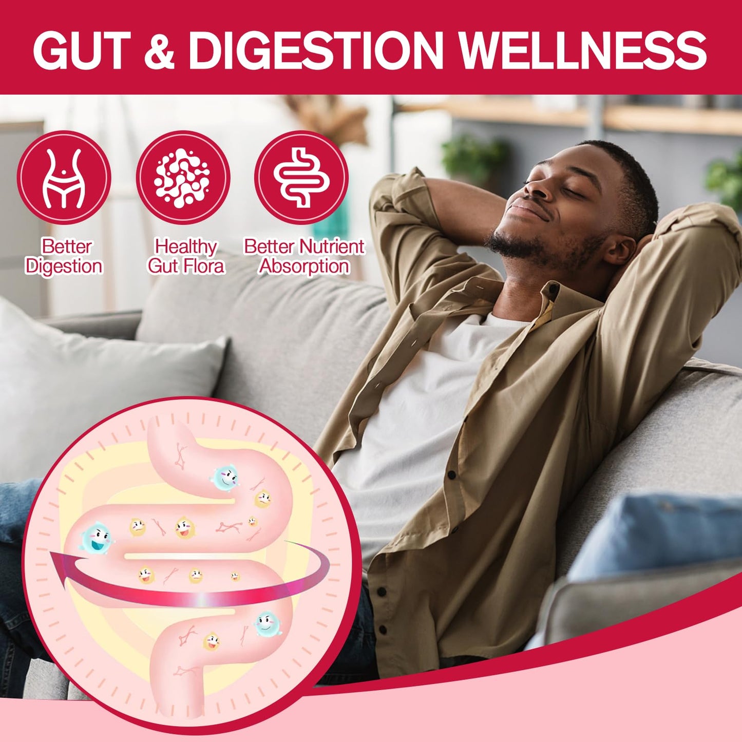 9-in-1 Probiotic Prebiotic Fiber Gummies for Adults & Teens 16G Fiber per Serving, Psyllium Husk Fiber Supplement with 5 Billion CFU Bacillus Coagulans - dailyvitalstore