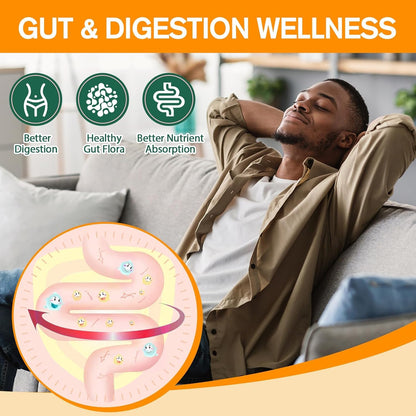 9-in-1 Probiotic Prebiotic Fiber Gummies for Adults & Teens, Fiber Supplement Pro with 5 Billion CFU Bacillus Coagulans, Psyllium Husk, FOS, Inulin, ACV for Digestion - dailyvitalstore
