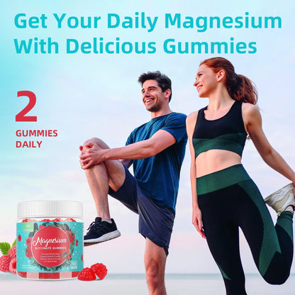 90 Count Magnesium Glycinate Gummies 400 mg - Sugar Free Magnesium Supplement for Adults with Glycinate & Malate, L-Theanine, Ashwagandha, Zinc, Vitamin B6 & D3, Supports Relaxation & Sleep - dailyvitalstore