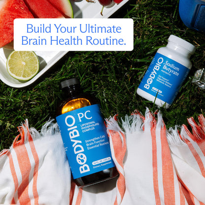 BodyBio PC - Phosphatidylcholine for Brain, Cellular & Cognitive Health | Mental Clarity, Healthy Aging & Gentle Daily Detox