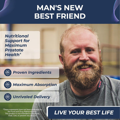 Men's Vitality Pack for Healthy Aging, Prostate Supplements for Men with Saw Palmetto, Supports Healthy Prostate Function, 60 Capsules and Muscle Health Supplement, 60 Capsules