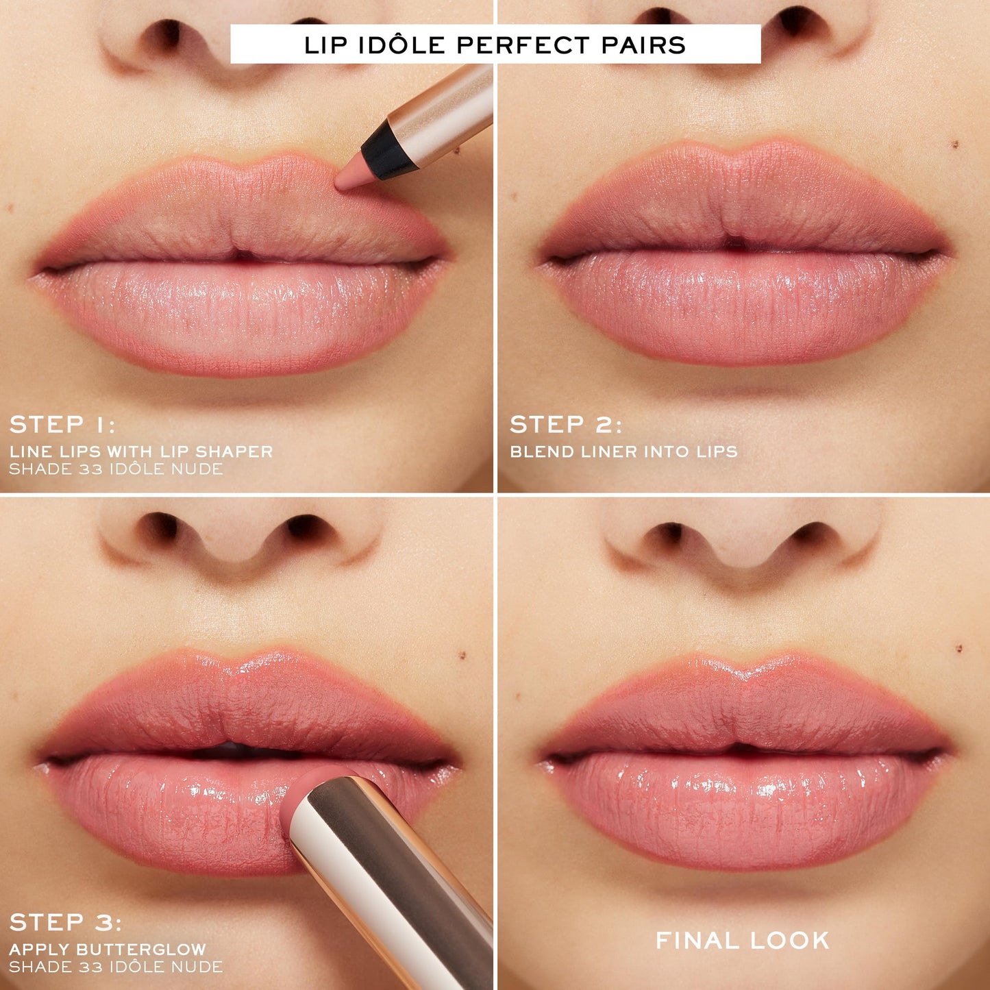 Lancôme Lip Idôle Squalane-12 Butterglow™ Hydrating Lip Balm – Instant Shine, 24H Hydration, and Buildable Color for Smooth & Moisturized Lips - 33 IDOLE NUDE