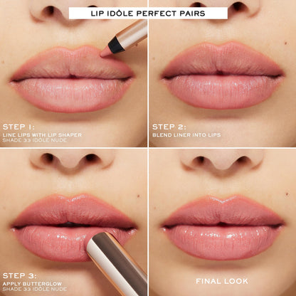 Lancôme Lip Idôle Squalane-12 Butterglow™ Hydrating Lip Balm – Instant Shine, 24H Hydration, and Buildable Color for Smooth & Moisturized Lips - 33 IDOLE NUDE