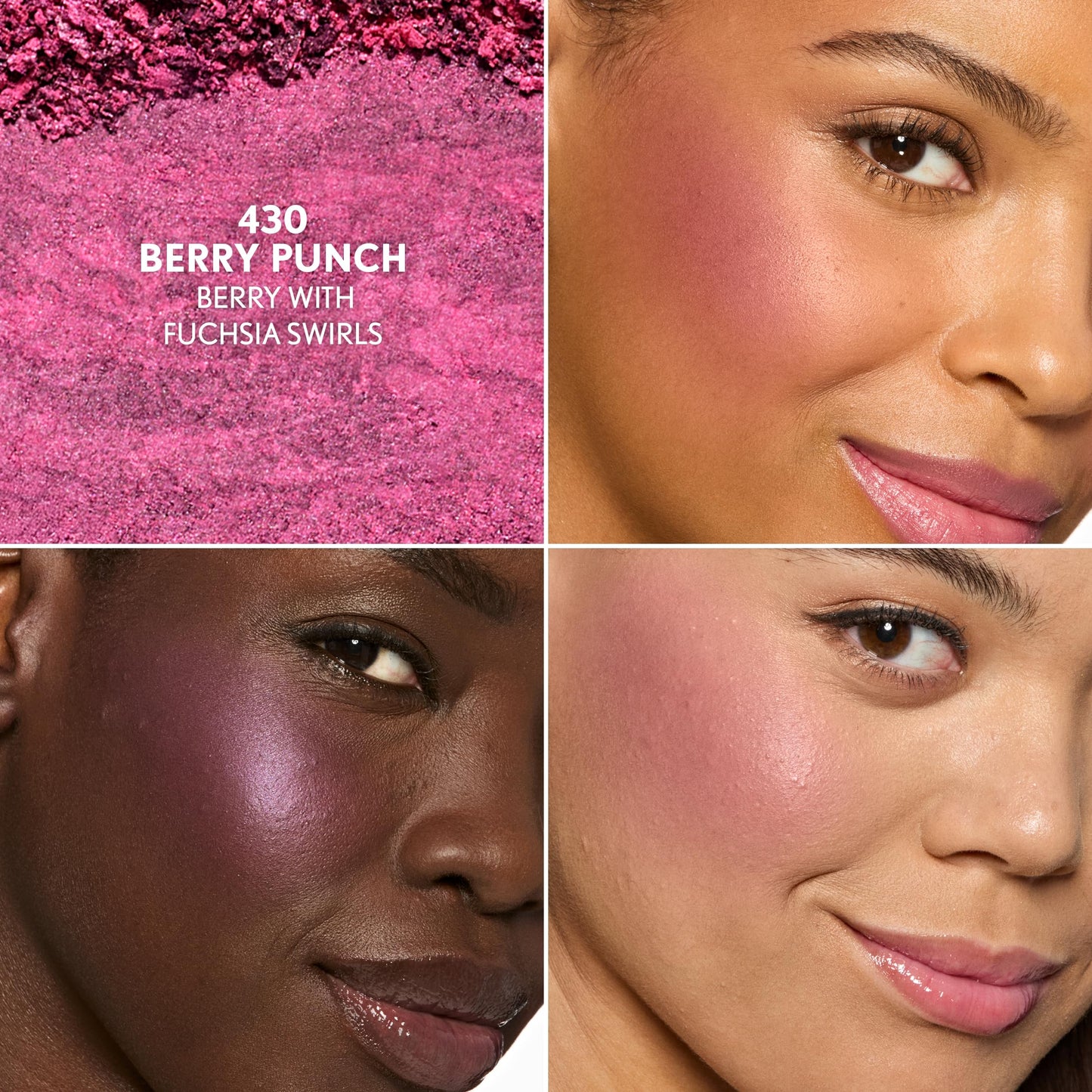 COVERGIRL TruBlend Skin Enhancer Baked Luminous Blush, with Hyaluronic Acid & White Rose Extract, Blends Seamlessly - 430 Berry Punch