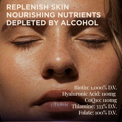 Nouel | Skin + Liver + Immunity Support | Recovery Supplement for Drinking | Milk Thistle, NAC, Hyaluronic Acid, CoQ10, Biotin,
