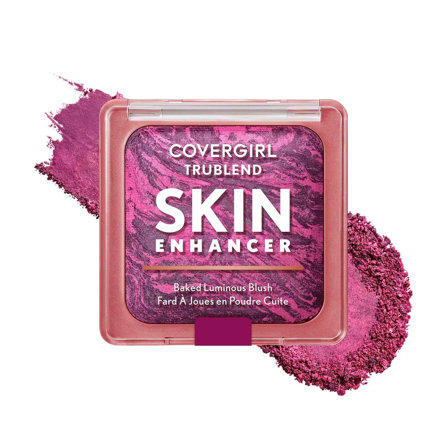 COVERGIRL TruBlend Skin Enhancer Baked Luminous Blush, with Hyaluronic Acid & White Rose Extract, Blends Seamlessly - 430 Berry Punch