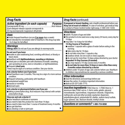 Amazon Basic Care Esomeprazole Magnesium Delayed-Release Mini Capsules, 20 mg, Acid Reducer, 24 Hour Heartburn Medicine, 42 Count Amazon Basic Care buy supplements Au