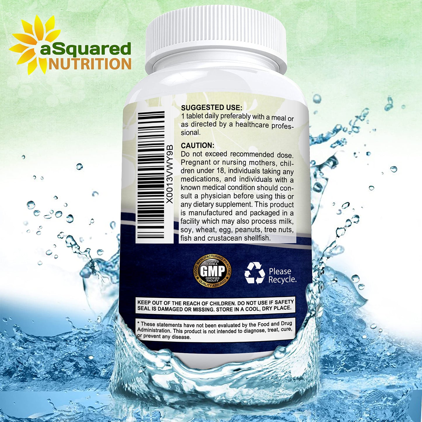 aSquared Nutrition Vitamin B12-5000 MCG Supplement with Methylcobalamin (Methyl B-12) - Max Strength Vitamin B 12 Support to Help Boost Natural Energy,