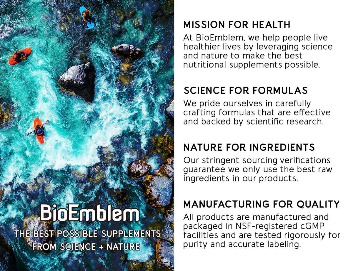 BioEmblem Turmeric Curcumin Supplement with BioPerine | Joint Support & Heart Health | with Organic Turmeric Powder & 95% Curcuminoids Extract | California Made, Non-GMO, 30-Day Supply