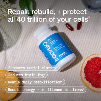 BodyBio PC - Phosphatidylcholine for Brain, Cellular & Cognitive Health | Mental Clarity, Healthy Aging & Gentle Daily Detox