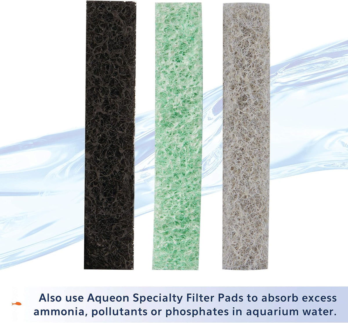 Aqueon Aquarium Fish Tank Replacement Filter Cartridges, Large - 3 Pack | Fish tank filter cartridge with activated carbon, rinse-install tab, change every 4 weeks, fits canister filter 200-400