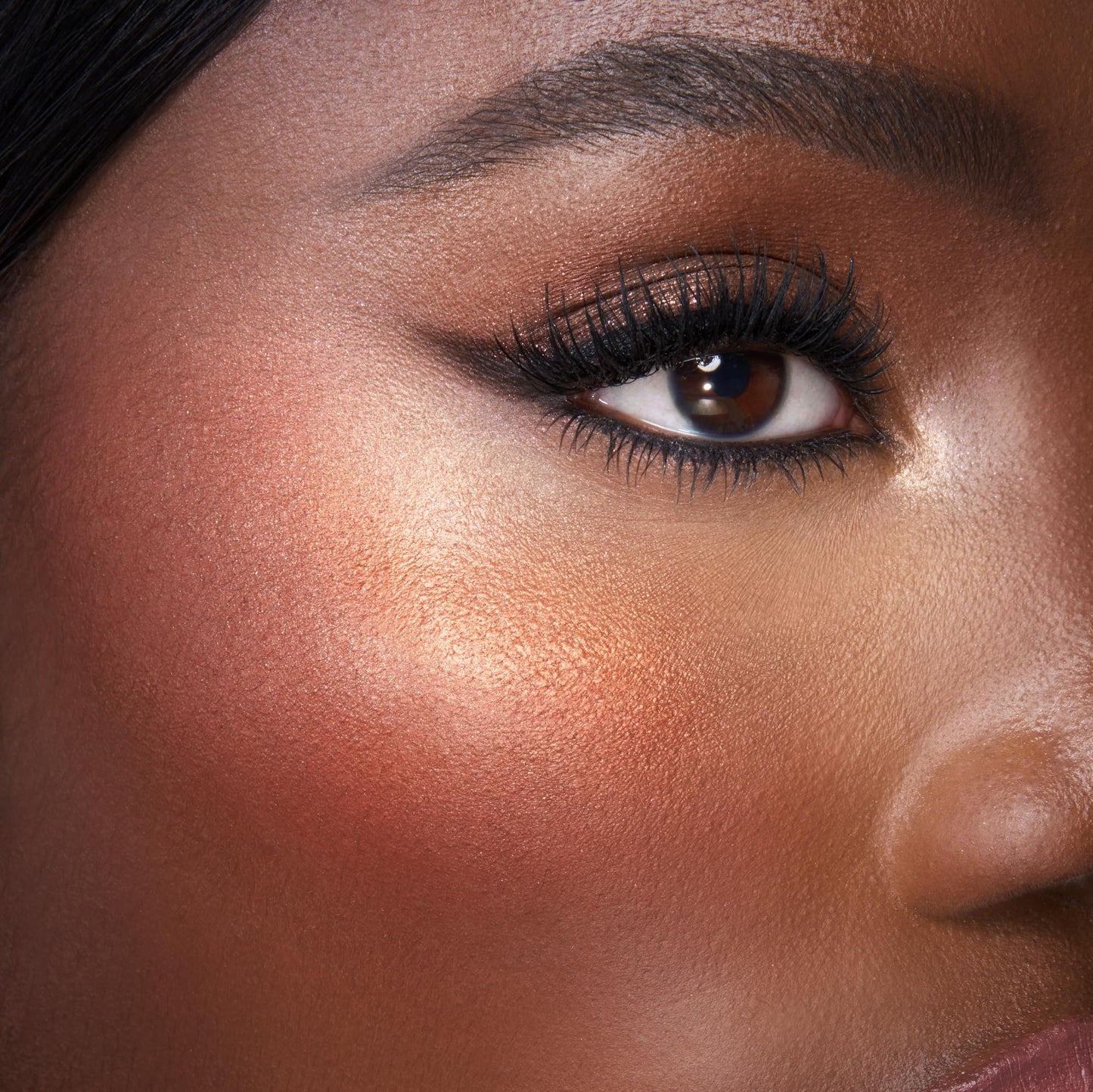 Charlotte Tilbury Mini Hollywood Blush & Glow Glide Palette, Powder Blush & Highlighter Compact, Face Makeup Duo, Travel Size Makeup Palette - Rich Terracotta Blush/Golden Sunset Highlighter