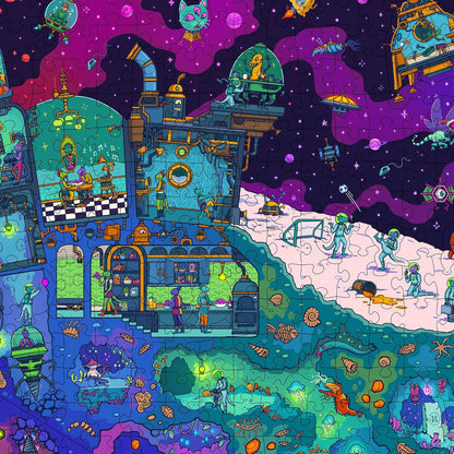 Magic Puzzle Company Series 5 Bundle • 3-Pack of 1000-Piece Jigsaw Puzzles | Includes The Drippy Trip, The Golden Goose & The Coveted Comet. Original handmade art. Mind-blowing magic ending. No dust.