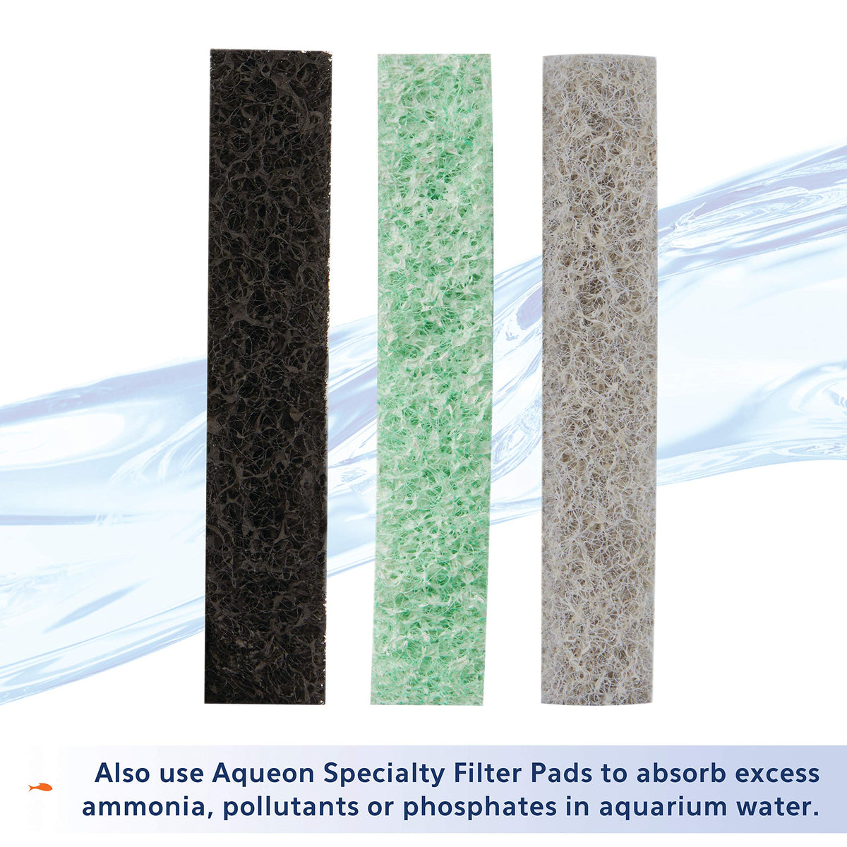 Aqueon Aquarium Fish Tank Replacement Filter Cartridges, Large - 3 Pack | Fish tank filter cartridge with activated carbon, rinse-install tab, change every 4 weeks, fits canister filter 200-400