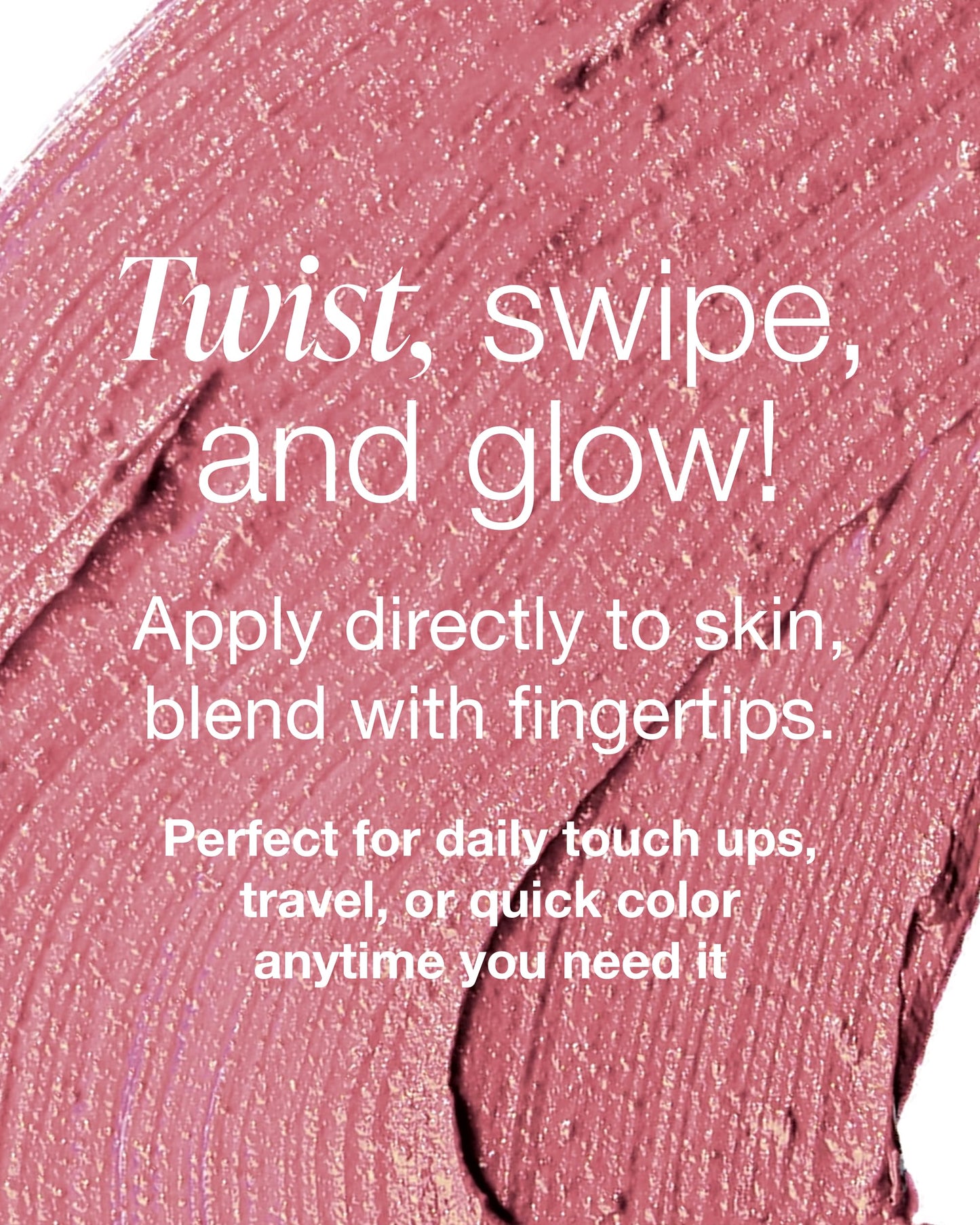 Mineral Fusion 3-in-1 Color Stick - Hydrating Cream Blush Tint for Cheek, Lip and Eye - Natural Multi Use Makeup (Rosette)