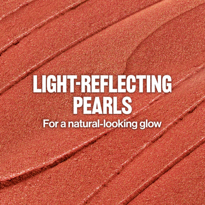 Revlon Glimmer Super Balm, Multi-Use Glow Face Makeup, Cream Bronzer, Highlighter, & Blush, 005 Sun-Kissed, 0.06 oz