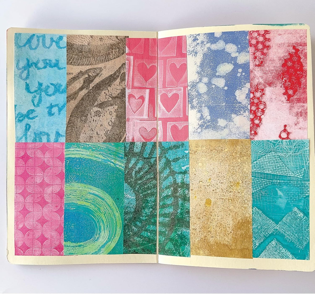 Gelli Arts Journal Kit - All-in-One Printing Kit with 3x5 Gel Plate, Roller, Mini Journal & Mixed Media Supplies, Art Set for DIY Crafts, Handmade Projects for Kids or Adults