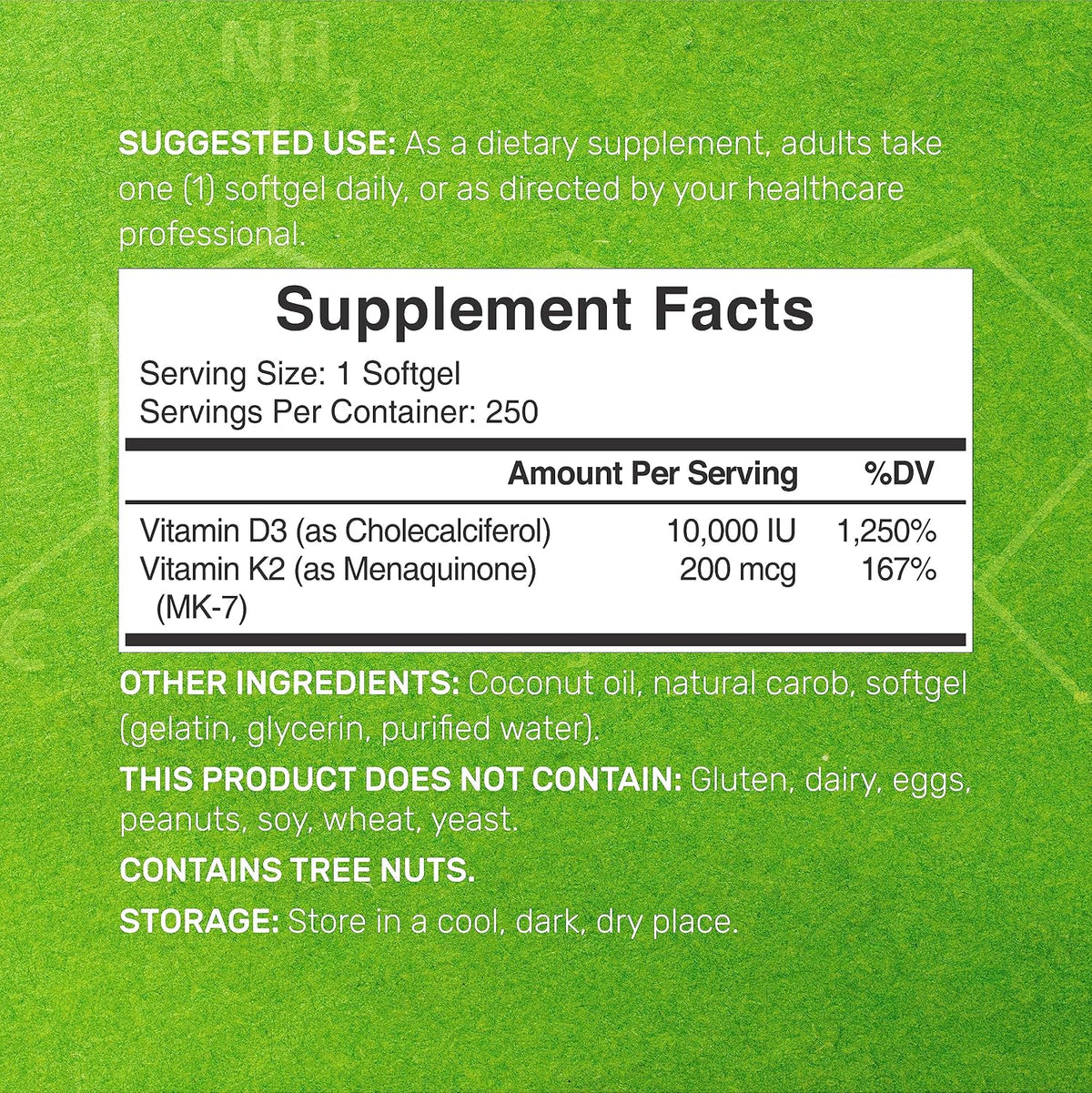 DEAL SUPPLEMENT Vitamin D3 10,000iu + K2 200mcg Softgels & Magnesium Complex Veggie Capsules Bundle – Essential Sunshine Vitamins with Coconut Oil – High Absorption Chelated Minerals, 10-in-1