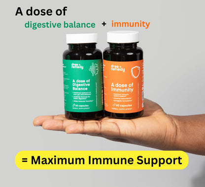 A dose of Digestive Balance-Gut Health Supplement-USDA-Kombucha, 7 Probiotic Strains and Prebiotics for Microbiome-Digestive Enzymes for Digestion - dailyvitalstore