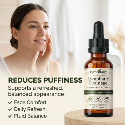 Aacnre Lymphaire Lymphatic Drainage Drops, Herbal Fluid Balance Support, Lymphatic System Support, Immune System & General Wellness, Vegan & Non-GMO, 2 Fl Oz (1) - dailyvitalstore