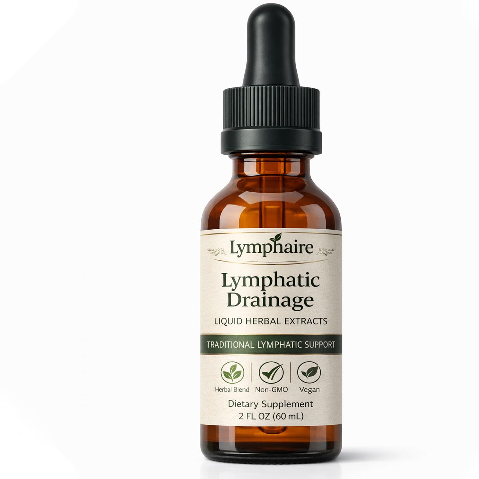 Aacnre Lymphaire Lymphatic Drainage Drops, Herbal Fluid Balance Support, Lymphatic System Support, Immune System & General Wellness, Vegan & Non-GMO, 2 Fl Oz (1) - dailyvitalstore