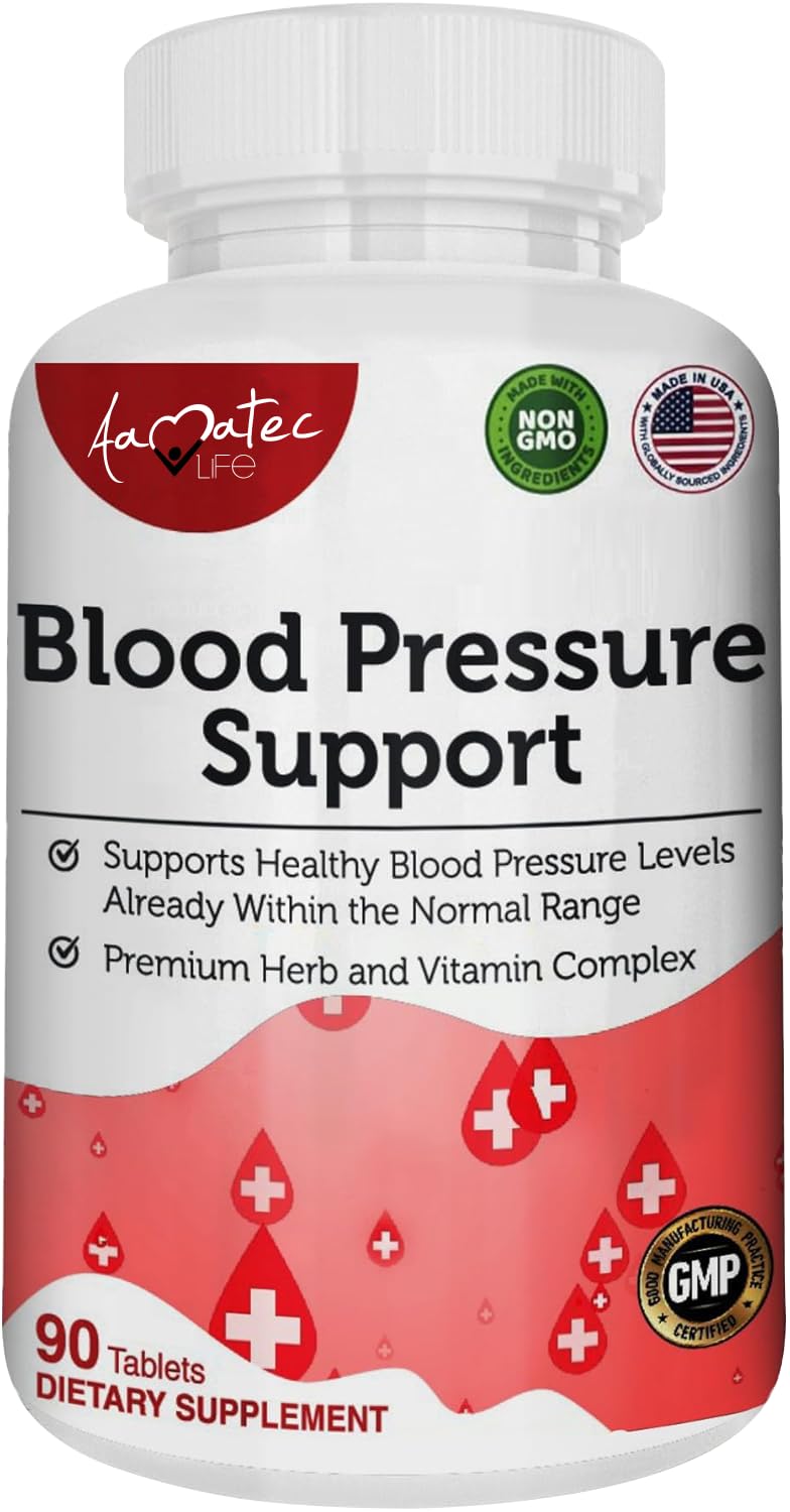 AAMATEC LIFE Blood Pressure Support Supplement 90 Capsules - dailyvitalstore