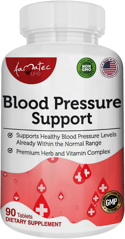 AAMATEC LIFE Blood Pressure Support Supplement 90 Capsules - dailyvitalstore